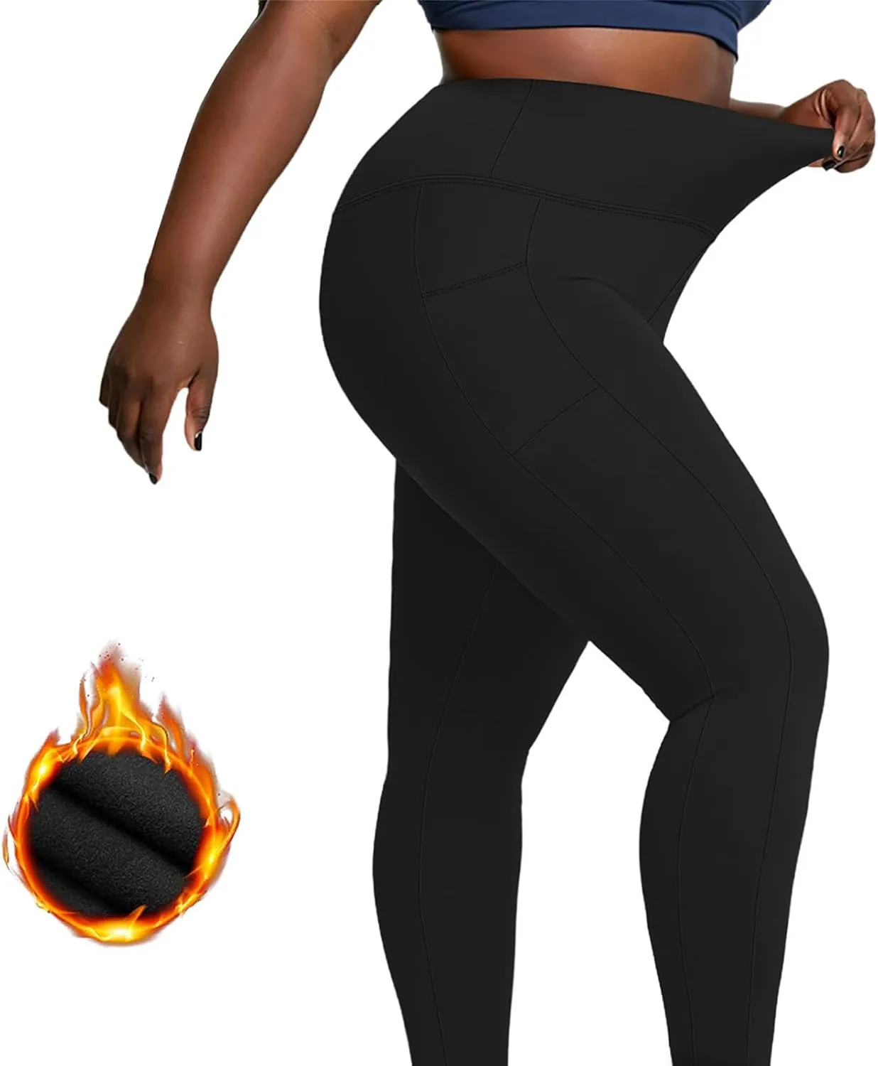 Womens Workout Leggings High Waisted, Plus Size Gym Clothes for Women,Tall Leggings for Women Long 34 Inseam