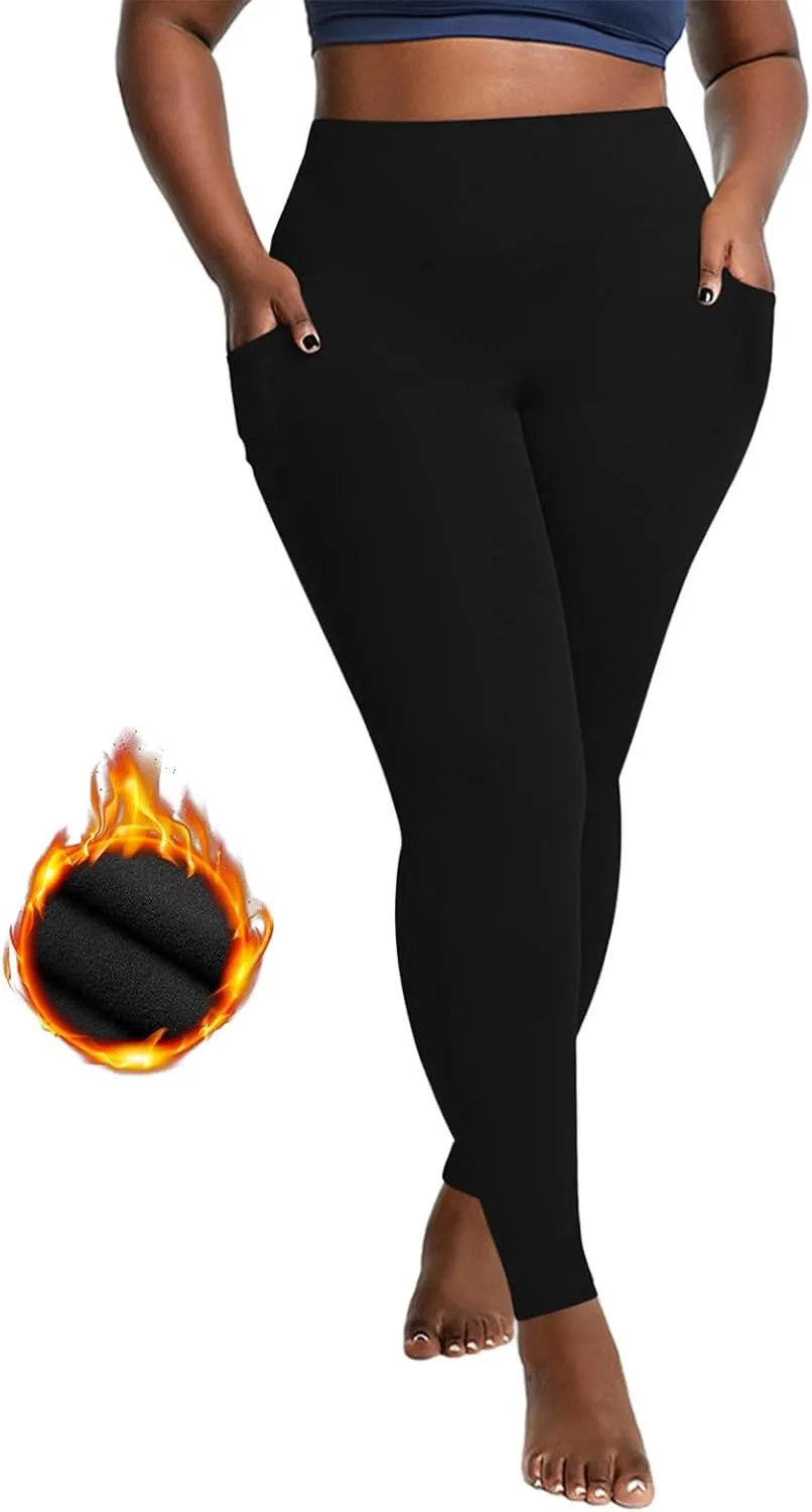 Womens Workout Leggings High Waisted, Plus Size Gym Clothes for Women,Tall Leggings for Women Long 34 Inseam