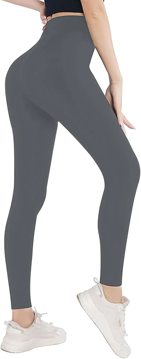 Women's Workout Leggings, High Waisted, Tummy Control, Yoga Pants, Office Dress, Petite, Tall, Black