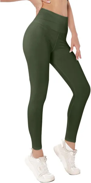 Women's Workout Leggings, High Waisted, Tummy Control, Yoga Pants, Office Dress, Petite, Tall, Black