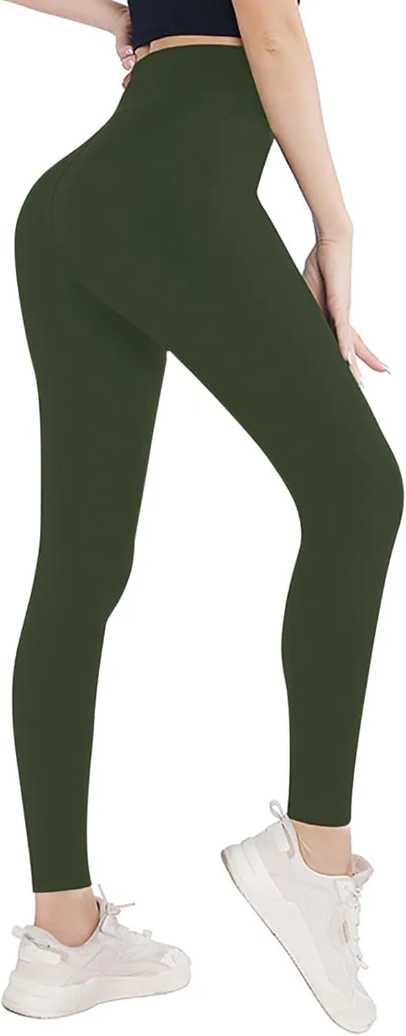Women's Workout Leggings, High Waisted, Tummy Control, Yoga Pants, Office Dress, Petite, Tall, Black
