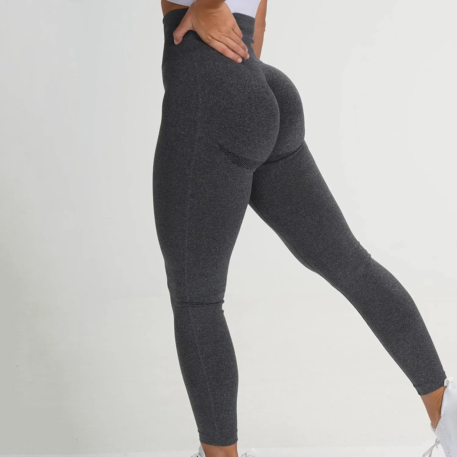 Women's Workout Leggings, High Waisted, Tummy Control, Yoga Pants, Office Dress, Petite, Tall, Black