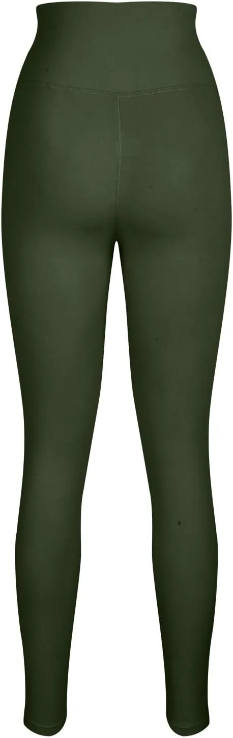 Women's Workout Leggings, High Waisted, Tummy Control, Yoga Pants, Office Dress, Petite, Tall, Black