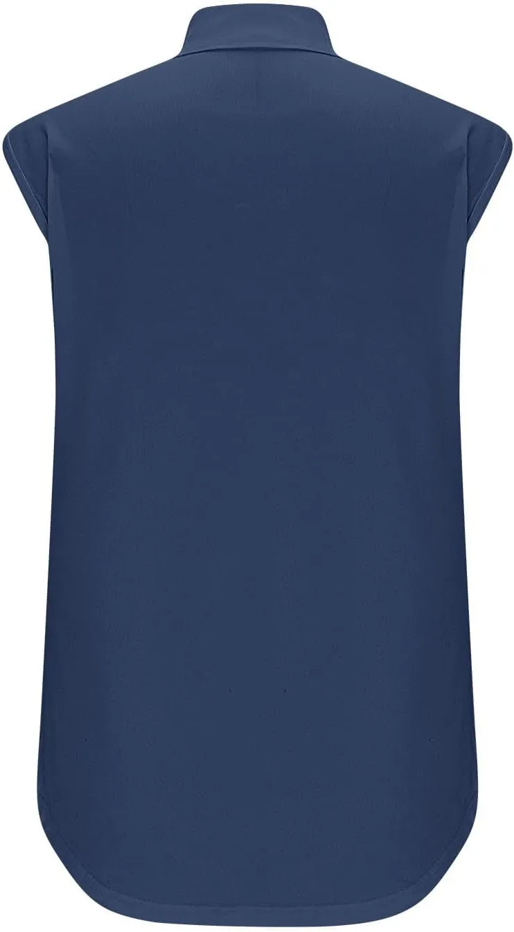 Womens Workout Tops Sleeveless Front Zipper Polo Shirts Athletic Running Yoga Tank Tops Exercise Fitness Gym Clothes