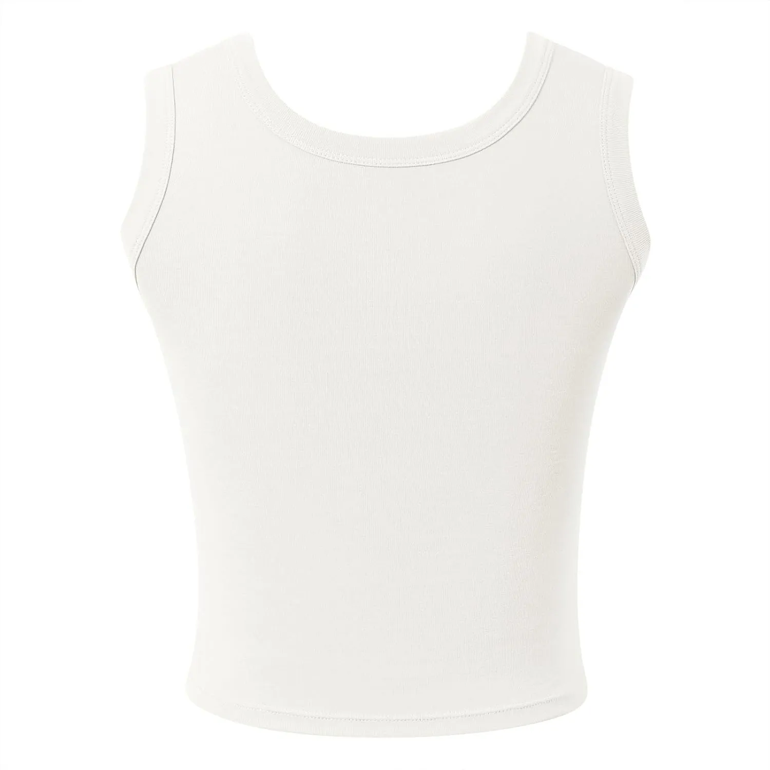 Women's Y2K Square Neck Tanks Built-in Bra Ribbed Yoga Camisoles with Breathable Mesh Gym-to-Street Crop Tops