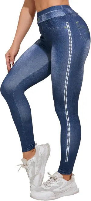 Womens Yoga Pants, Stretch Active Pants for Women Petite,Tummy Control Workout Leggings with Pockets