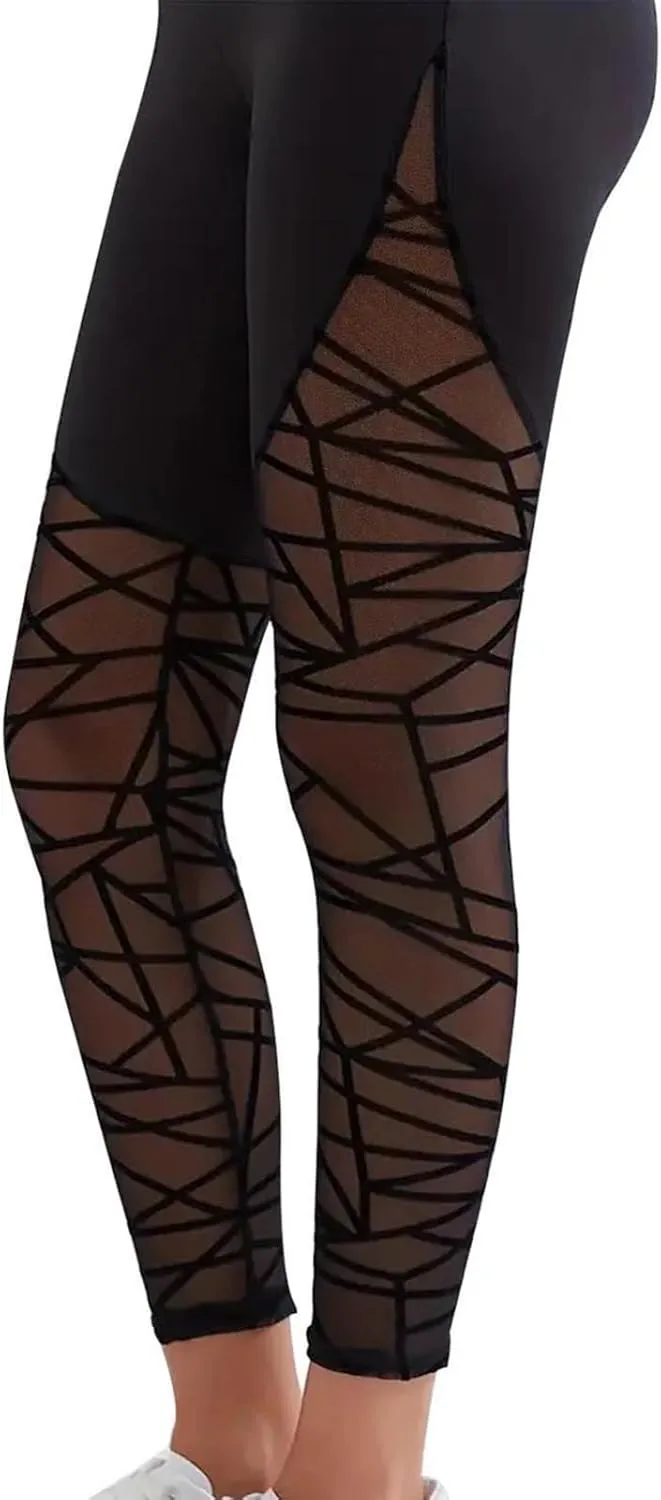 Womens Yoga Pants, Stretch Active Pants for Women Petite,Tummy Control Workout Leggings with Pockets