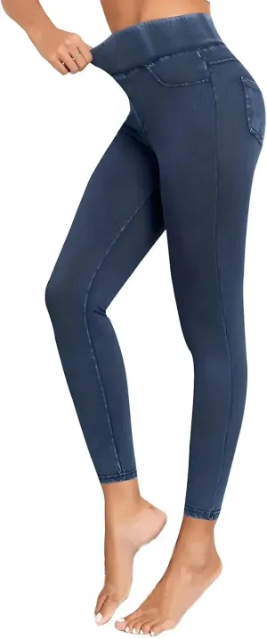 Womens Yoga Pants, Stretch Active Pants for Women Petite,Tummy Control Workout Leggings with Pockets