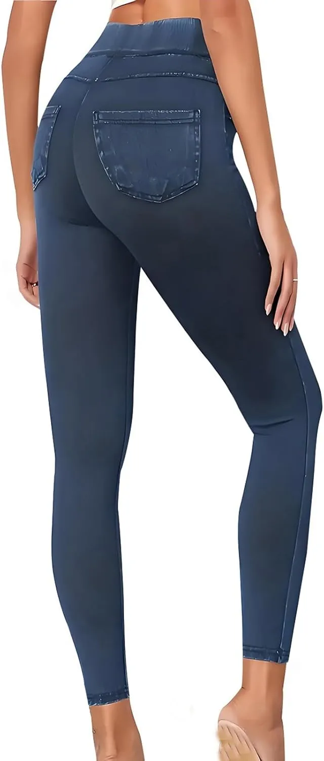 Womens Yoga Pants, Stretch Active Pants for Women Petite,Tummy Control Workout Leggings with Pockets