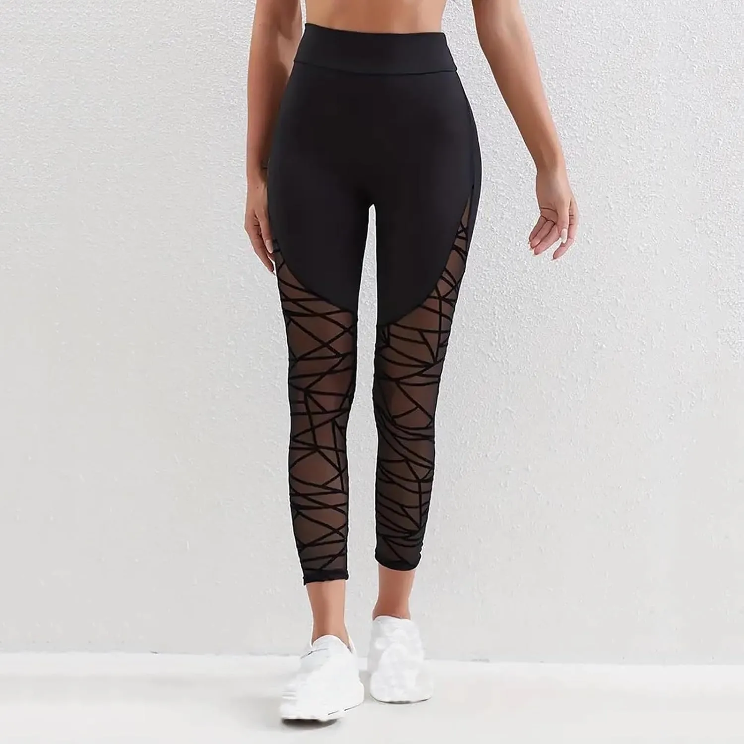 Womens Yoga Pants, Stretch Active Pants for Women Petite,Tummy Control Workout Leggings with Pockets