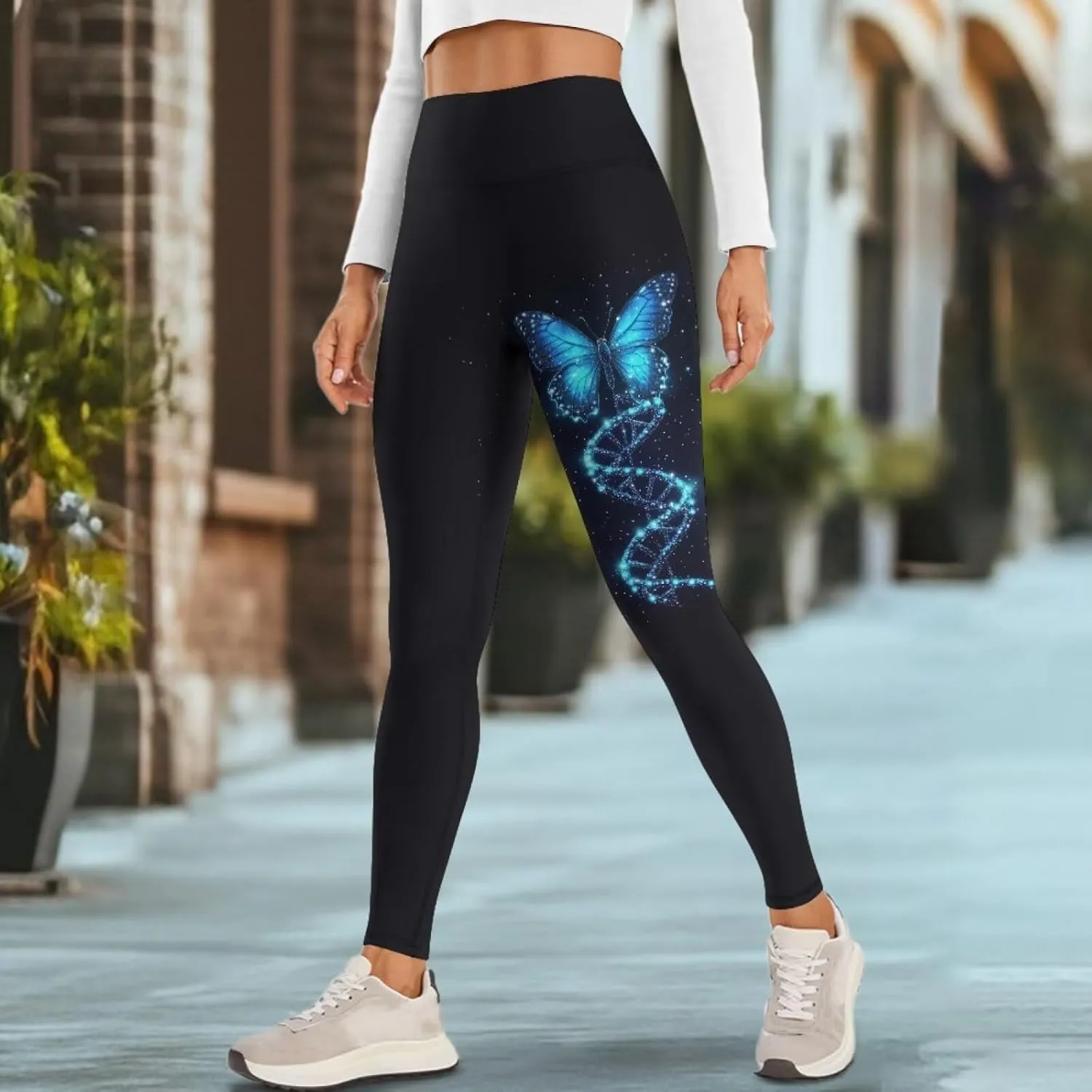 Women's Yoga Pants with Pockets Leggings 2025 Trendy Athletic Workout Workout Gym Leggings Pilates Dance