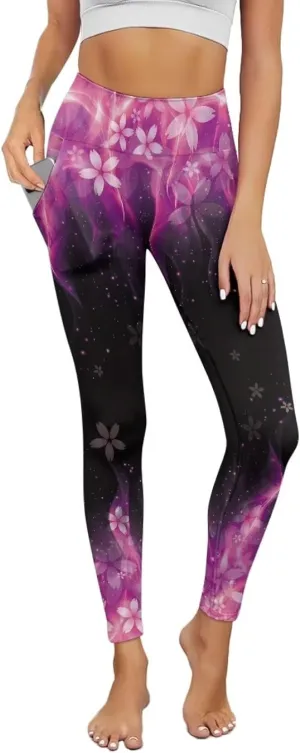 Women's Yoga Pants with Pockets Leggings 2025 Trendy Athletic Workout Workout Gym Leggings Pilates Dance