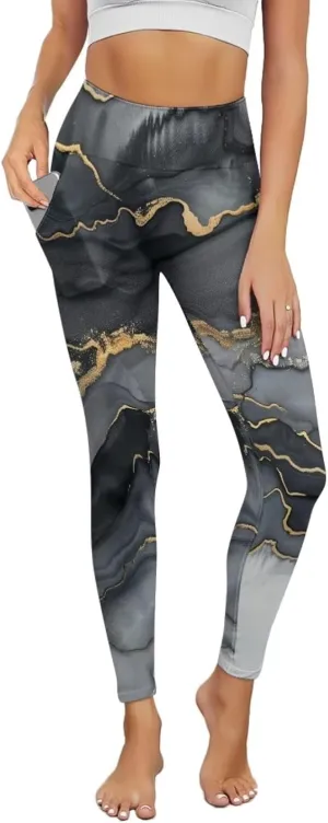 Women's Yoga Pants with Pockets Leggings 2025 Trendy Athletic Workout Workout Gym Leggings Pilates Dance