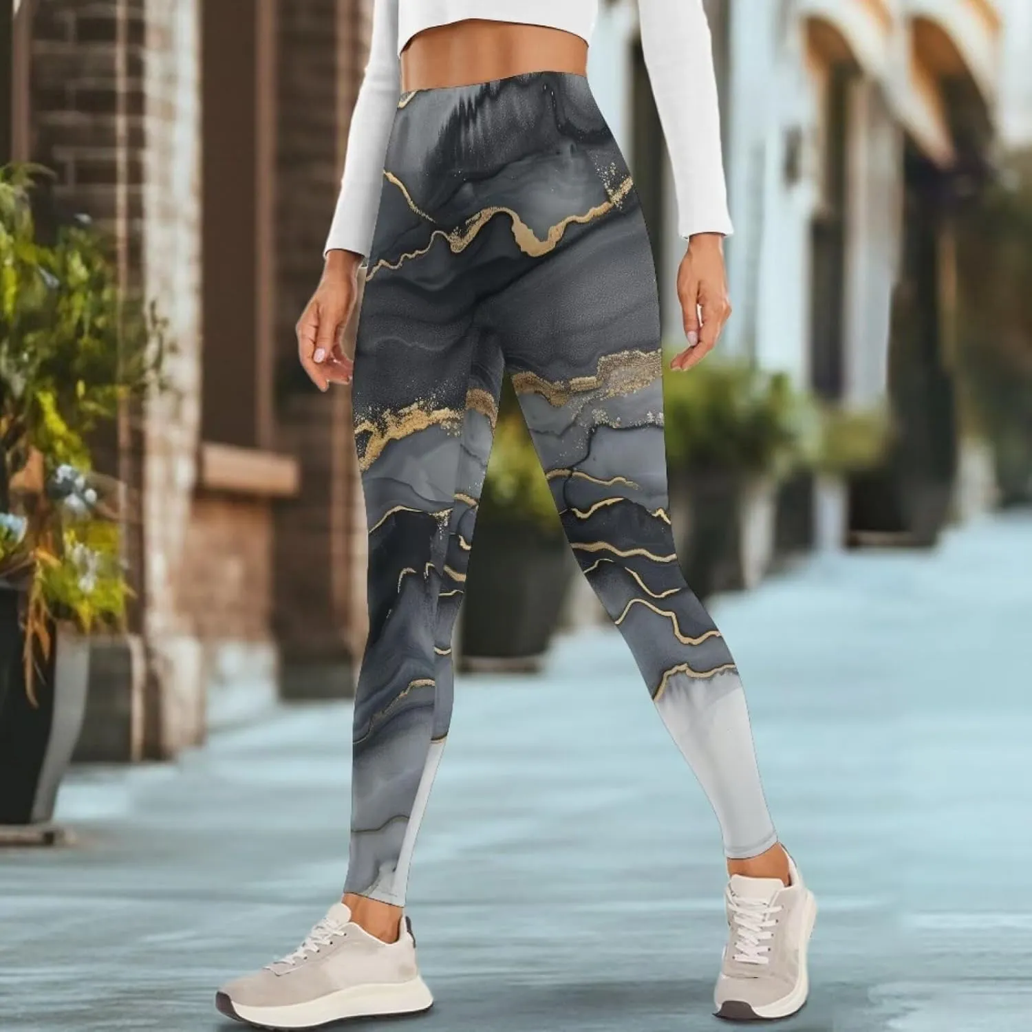Women's Yoga Pants with Pockets Leggings 2025 Trendy Athletic Workout Workout Gym Leggings Pilates Dance
