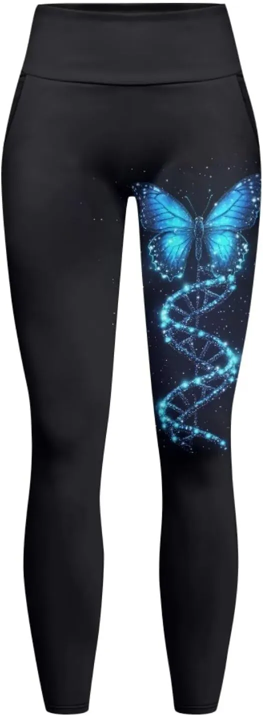 Women's Yoga Pants with Pockets Leggings 2025 Trendy Athletic Workout Workout Gym Leggings Pilates Dance