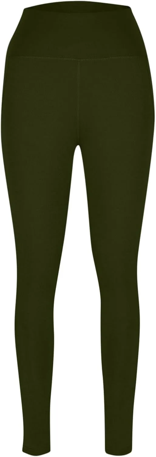 Work Bottoms for Women, Yoga Pants Women Fold Over Waist,Fold Over Leggings Y2K,Yoga Pants Women Cotton