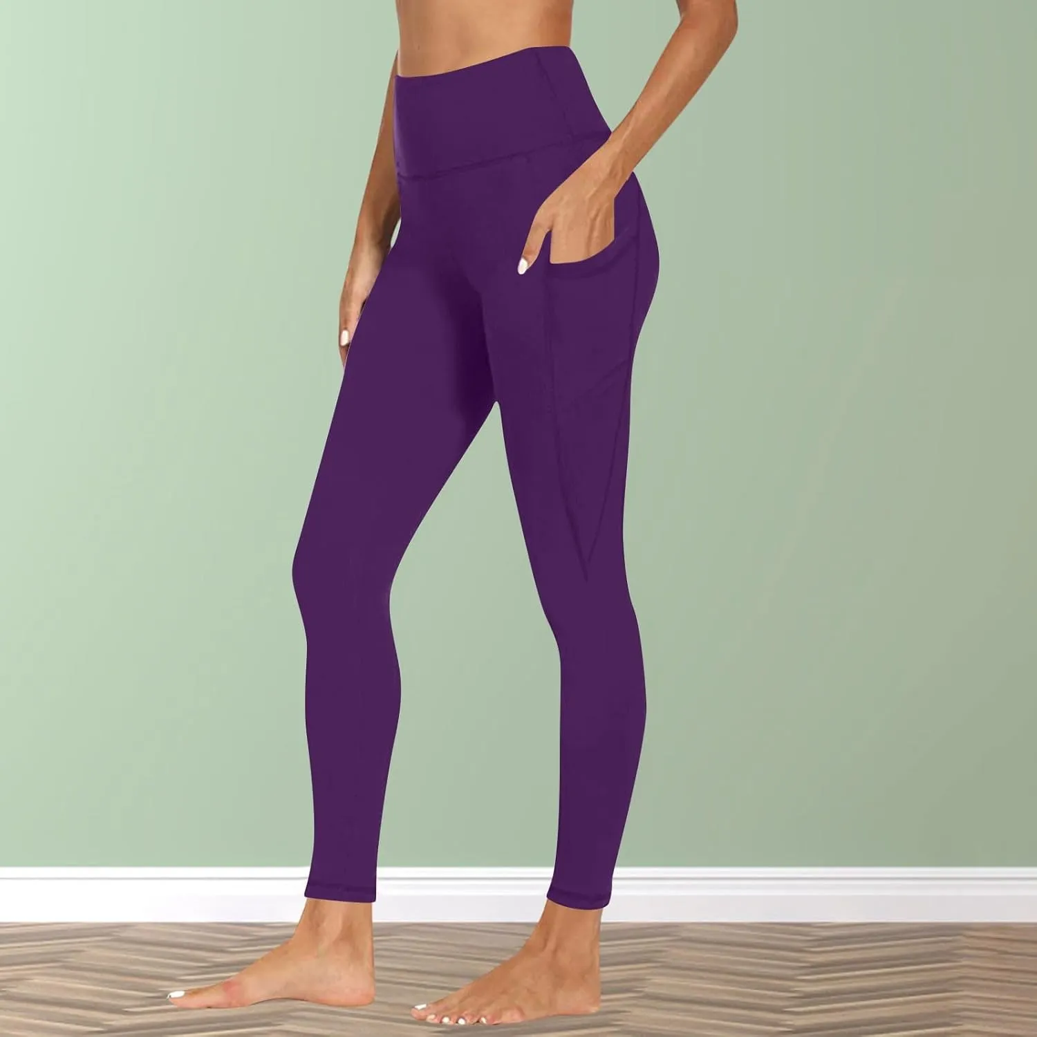 Work Bottoms for Women, Yoga Pants Women Fold Over Waist,Fold Over Leggings Y2K,Yoga Pants Women Cotton