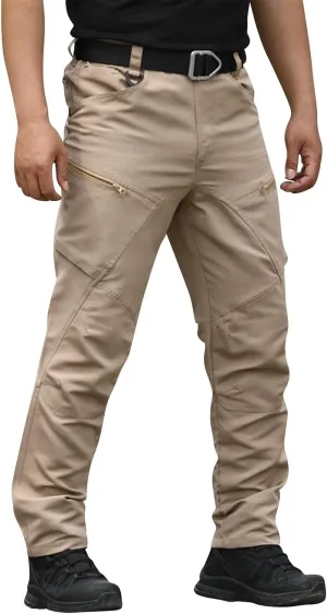 Work Pants for Men Stretch Hunting Resistant Lightweight Cargo Pants Multi-Pocket Classic Flexcamo Hiking Pants