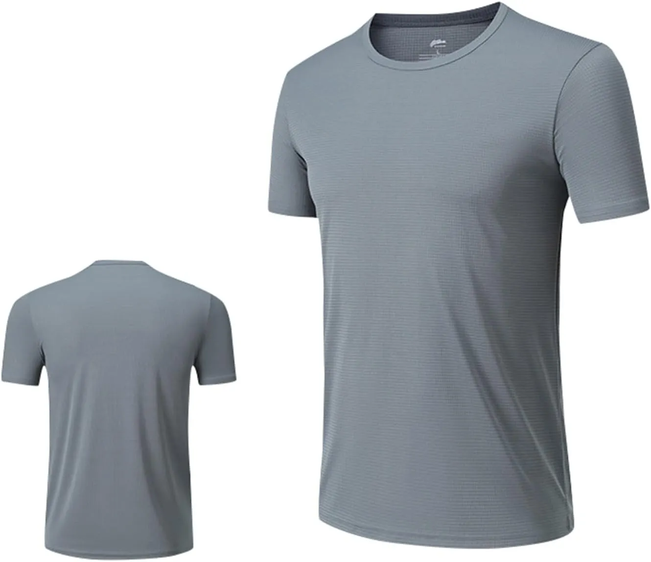 Workout Shirts Women Short Sleeve Crew Neck Plain T Shirts Casual Summer Textured Waffle Knit Tops Hiking Shirts