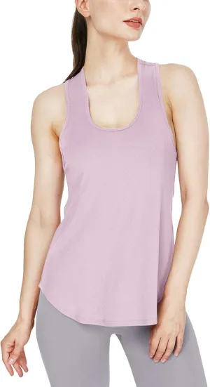 Workout Tank Tops for Women 2025 Quick Dry Comfy Athletic Gym Tops Solid Sleeveless Sports Running Shirts