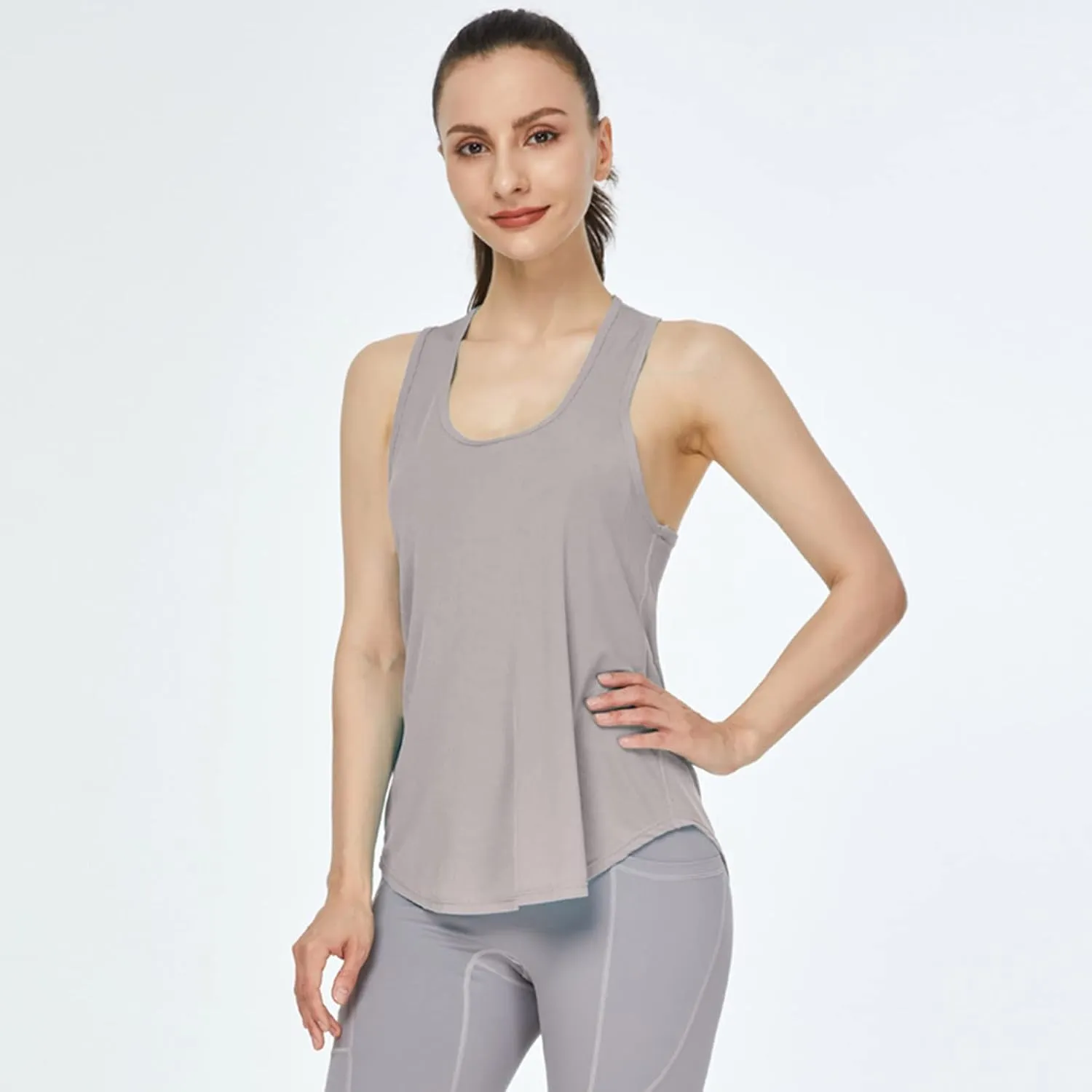 Workout Tank Tops for Women 2025 Quick Dry Comfy Athletic Gym Tops Solid Sleeveless Sports Running Shirts