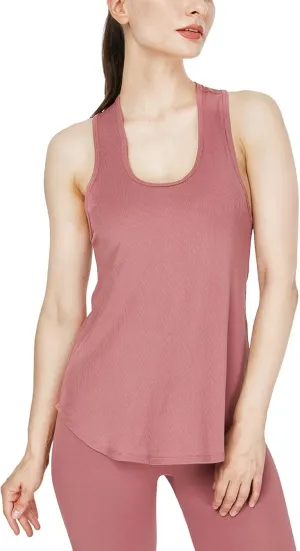 Workout Tank Tops for Women 2025 Quick Dry Comfy Athletic Gym Tops Solid Sleeveless Sports Running Shirts