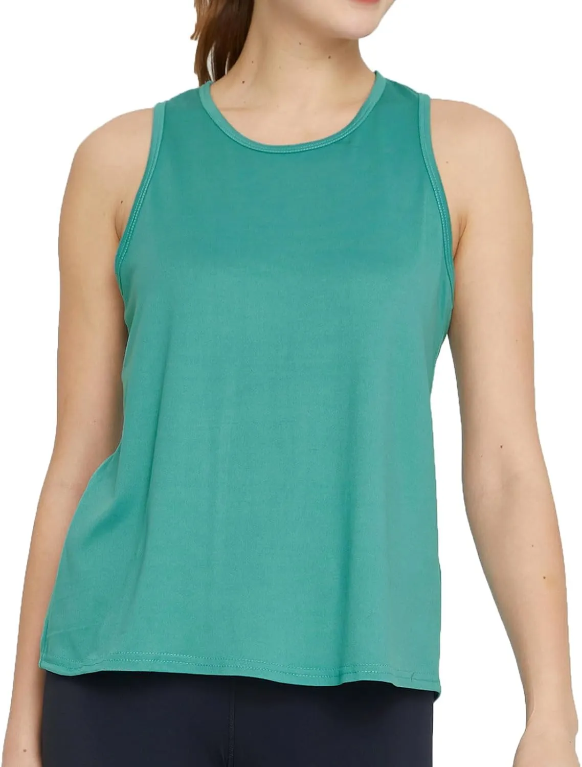 Workout Tops Women Racerback Cross Backless Tank Tops Sleeveless Running Yoga Tops Loose Fit Athletic Gym Clothes