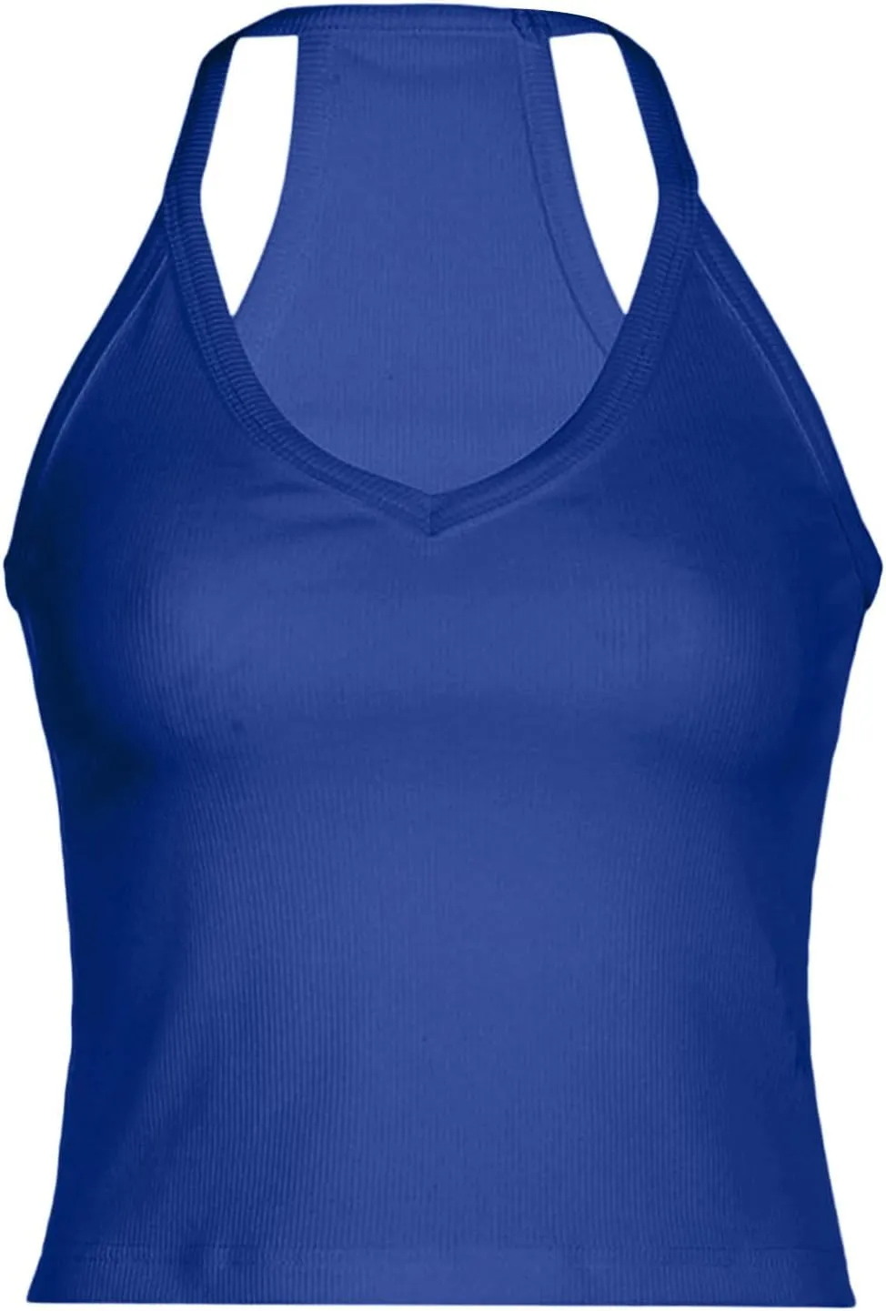 Workout Yoga Tops for Women Racerback Basic Tank Summer Spaghetti Strap Camisole V Neck Slim Fit Ribbed Sleeveless