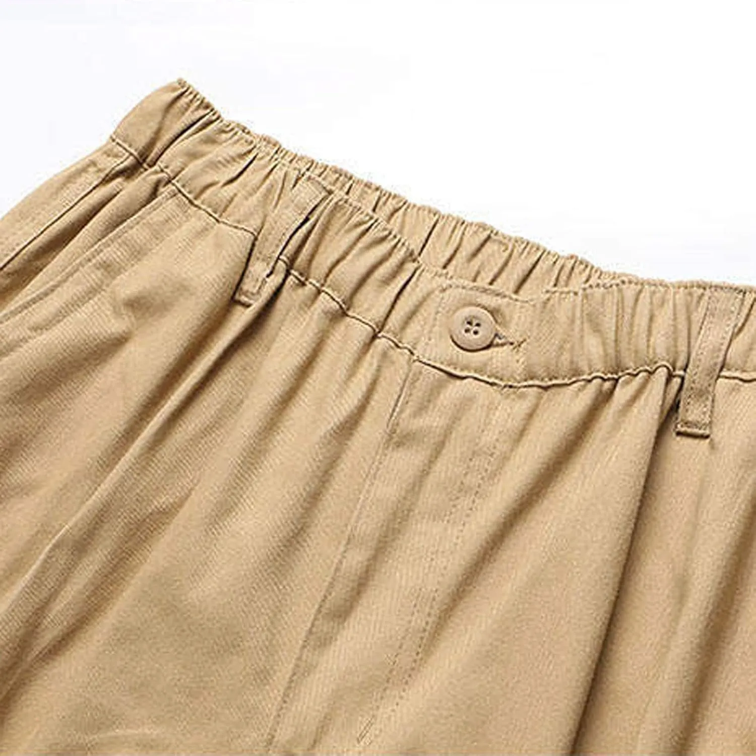 Xiaojmake Men's Straight Cargo Pants Casual Elastic Waist Loose Lightweight Workwear Pull On Pant Athletic Jogger Sweatpants