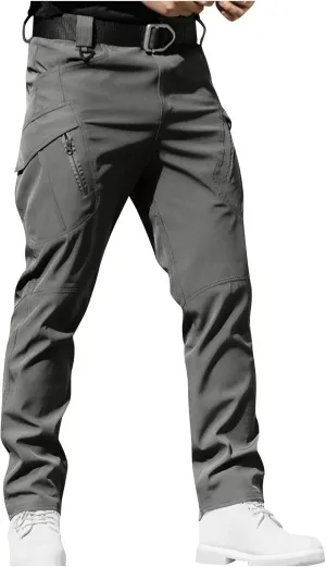 Xiaojmake Tactical Pants for Men Water Resistant Hiking Cargo Pant with Multi Pockets Waterproof Quick Dry Work Pants Stretch