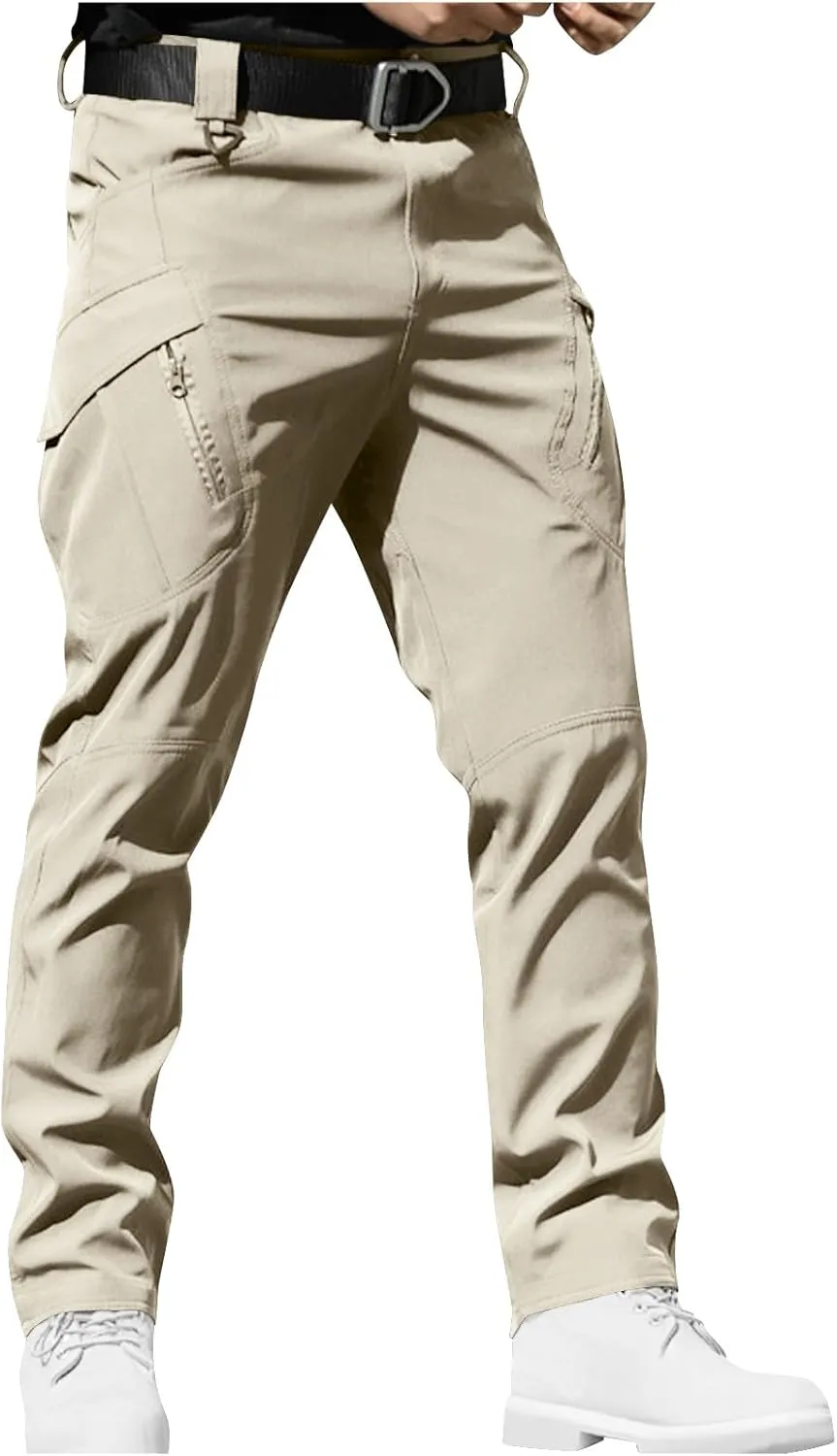 Xiaojmake Tactical Pants for Men Water Resistant Hiking Cargo Pant with Multi Pockets Waterproof Quick Dry Work Pants Stretch
