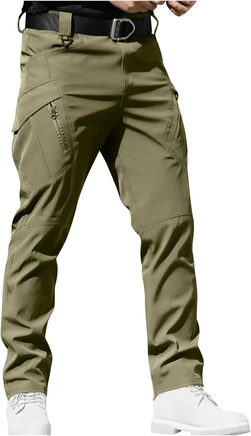 Xiaojmake Tactical Pants for Men Water Resistant Hiking Cargo Pant with Multi Pockets Waterproof Quick Dry Work Pants Stretch