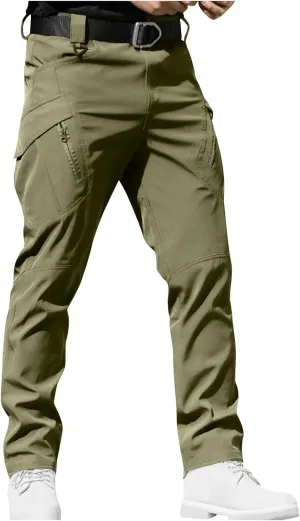 Xiaojmake Tactical Pants for Men Water Resistant Hiking Cargo Pant with Multi Pockets Waterproof Quick Dry Work Pants Stretch