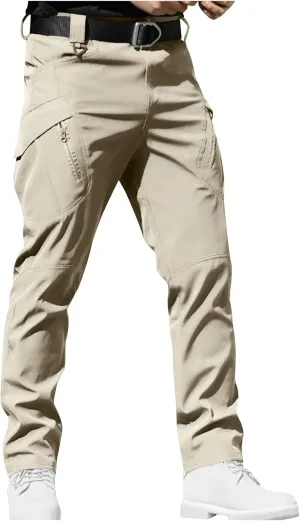 Xiaojmake Tactical Pants for Men Water Resistant Hiking Cargo Pant with Multi Pockets Waterproof Quick Dry Work Pants Stretch