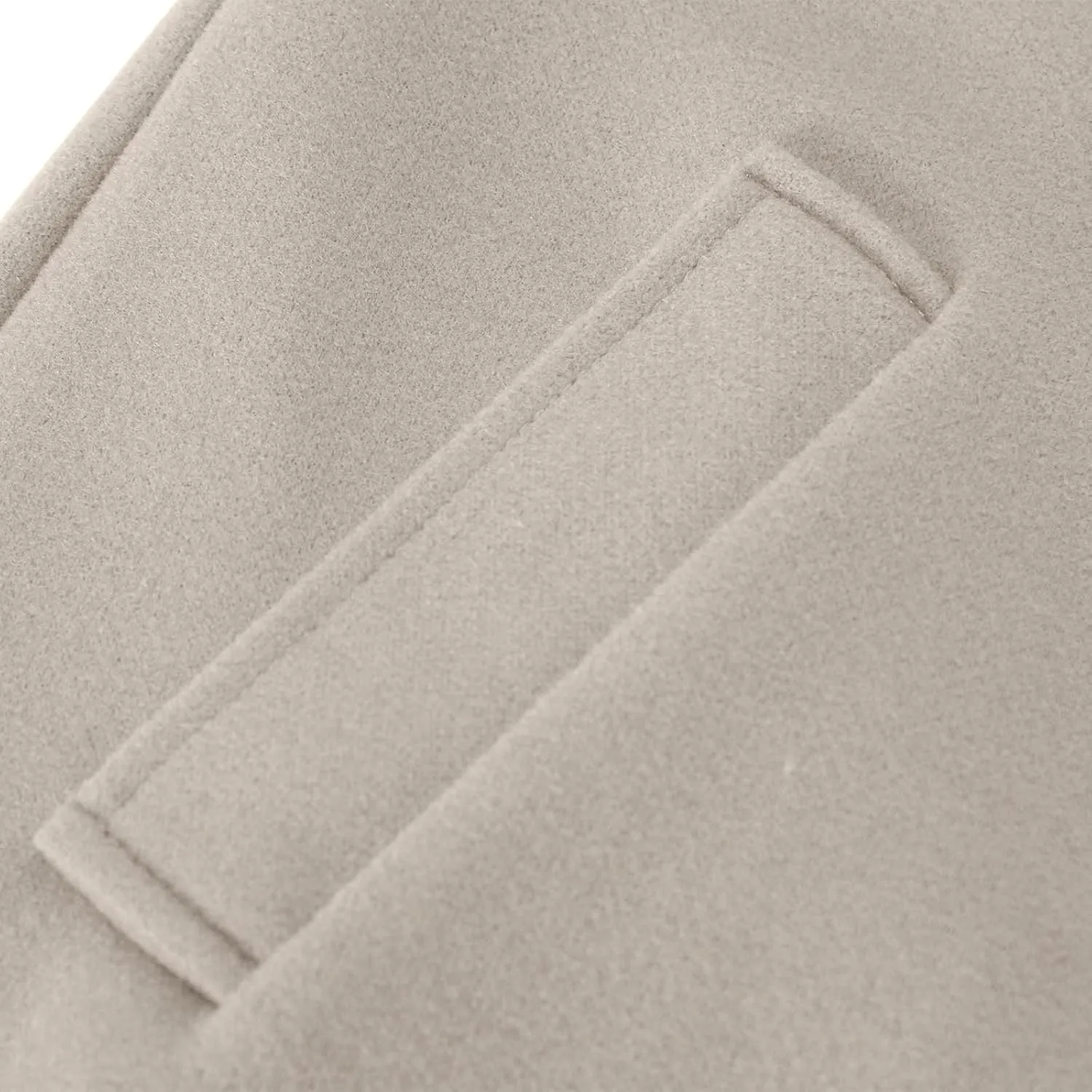 yardsong Womens Wool Blend Pea Coat Double Breasted Slim Fit Belted Trench Coats Winter Fashion Business Long Jackets