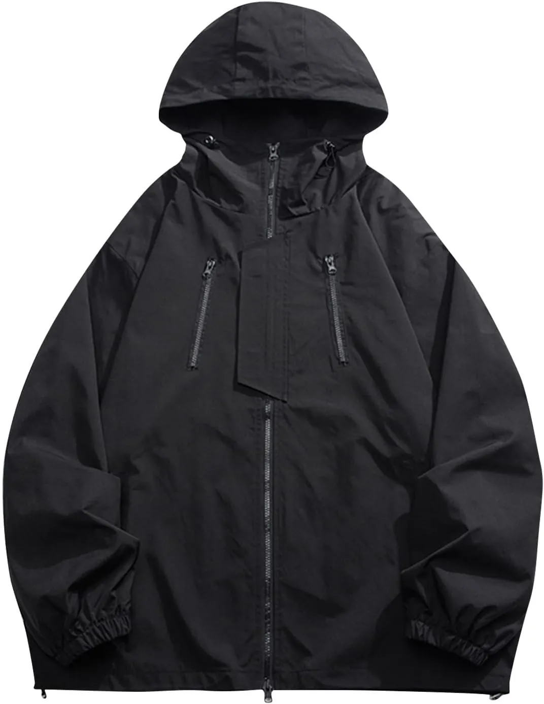 Ymosrh Men's Rain Jackets Waterproof Jackets with Hood Raincoat Lightweight Windbreaker Outdoors Suits Jacket, M-5XL