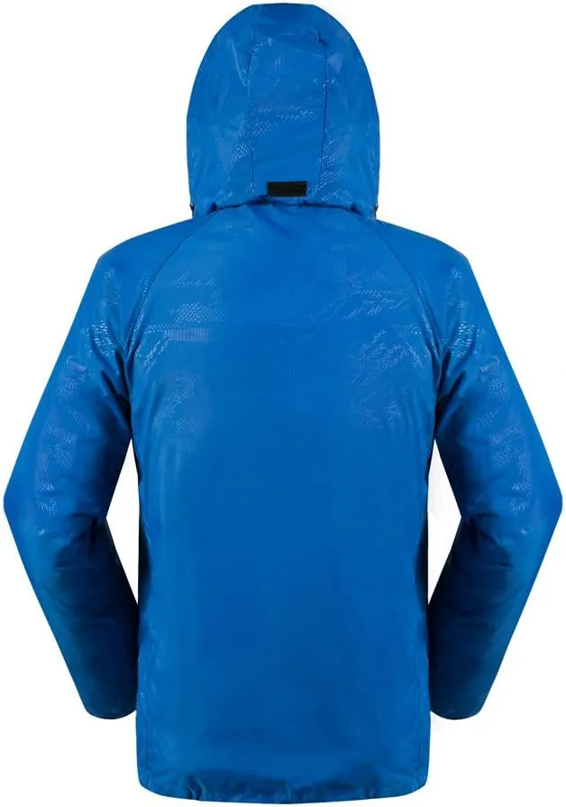 Ymosrh Men's Waterproof Jackets Jackets With Hood Raincoat Lightweight Windbreaker Outdoors Suits Winter Jackets, S-5XL