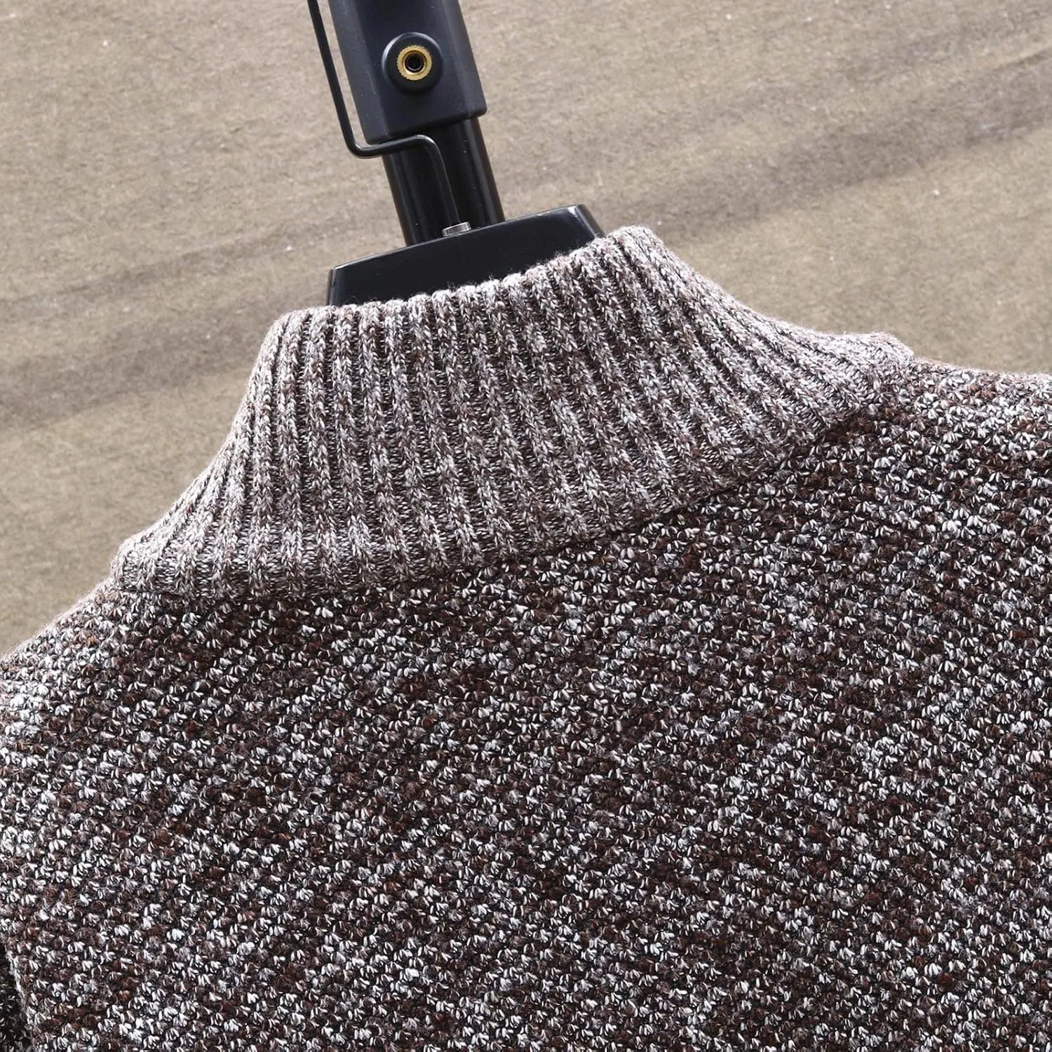 Ymosrh Winter Jackets for Men and Men's Fashion Loose Cardigan Warm Lapel Hooded Jacket Sweater Waterproof Jackets