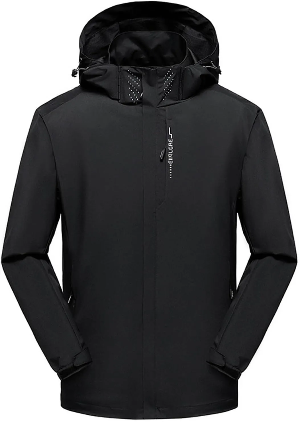 Zeiyignr Men's Mountain Waterproof Ski Jacket Hiking Hooded Windbreakers Windproof Raincoat Lightweight Snow Coat Parka Coats