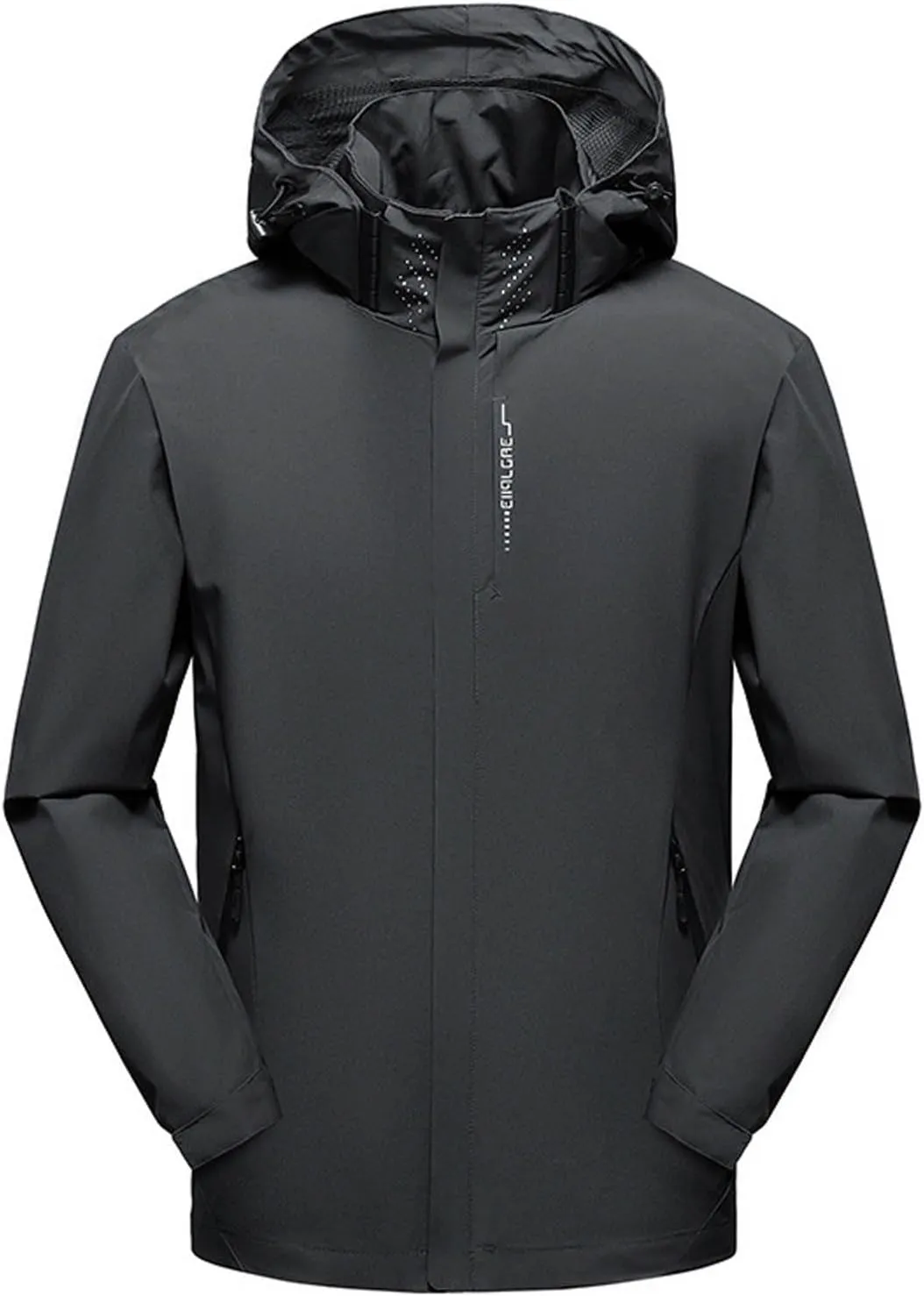 Zeiyignr Men's Mountain Waterproof Ski Jacket Hiking Hooded Windbreakers Windproof Raincoat Lightweight Snow Coat Parka Coats