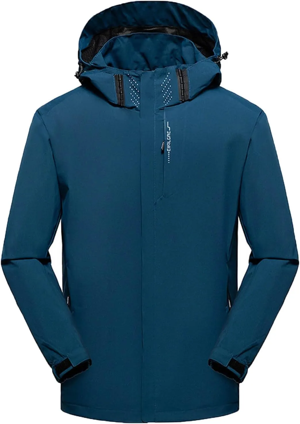 Zeiyignr Men's Mountain Waterproof Ski Jacket Hiking Hooded Windbreakers Windproof Raincoat Lightweight Snow Coat Parka Coats