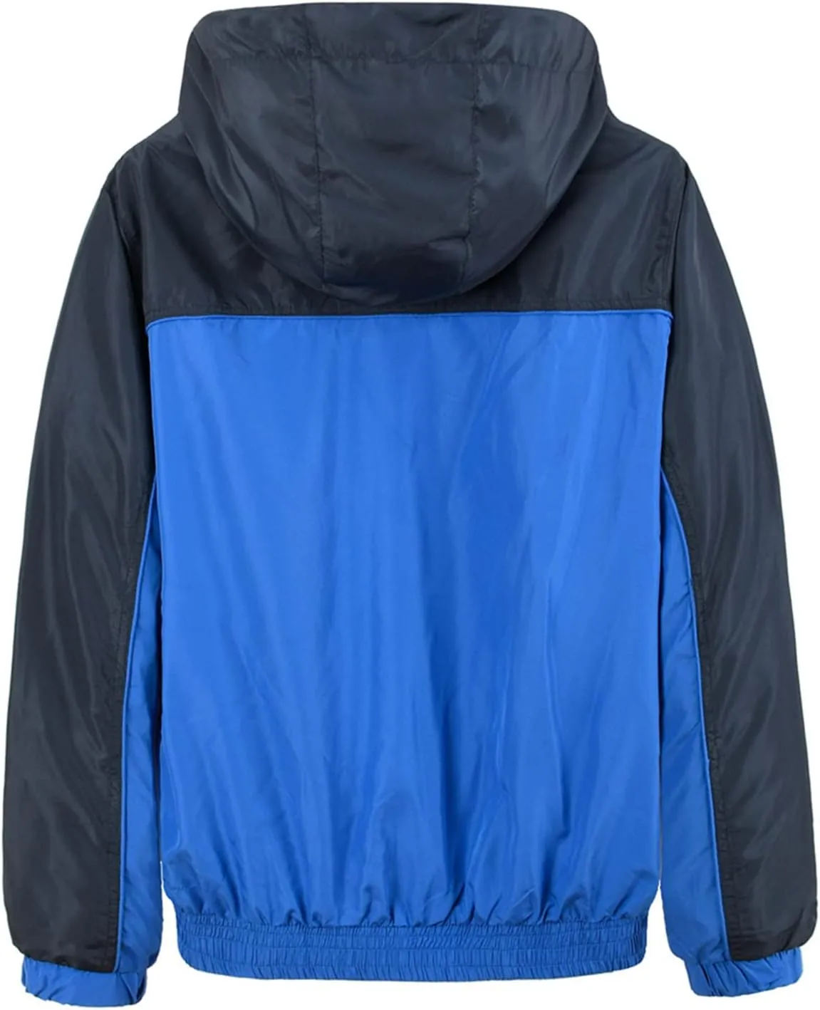 ZYXTIM Men's Plus Size Hooded Rain Jacket Full-Zip Lightweight Breathable Outdoor Novelty Windproof Waterproof Jackets